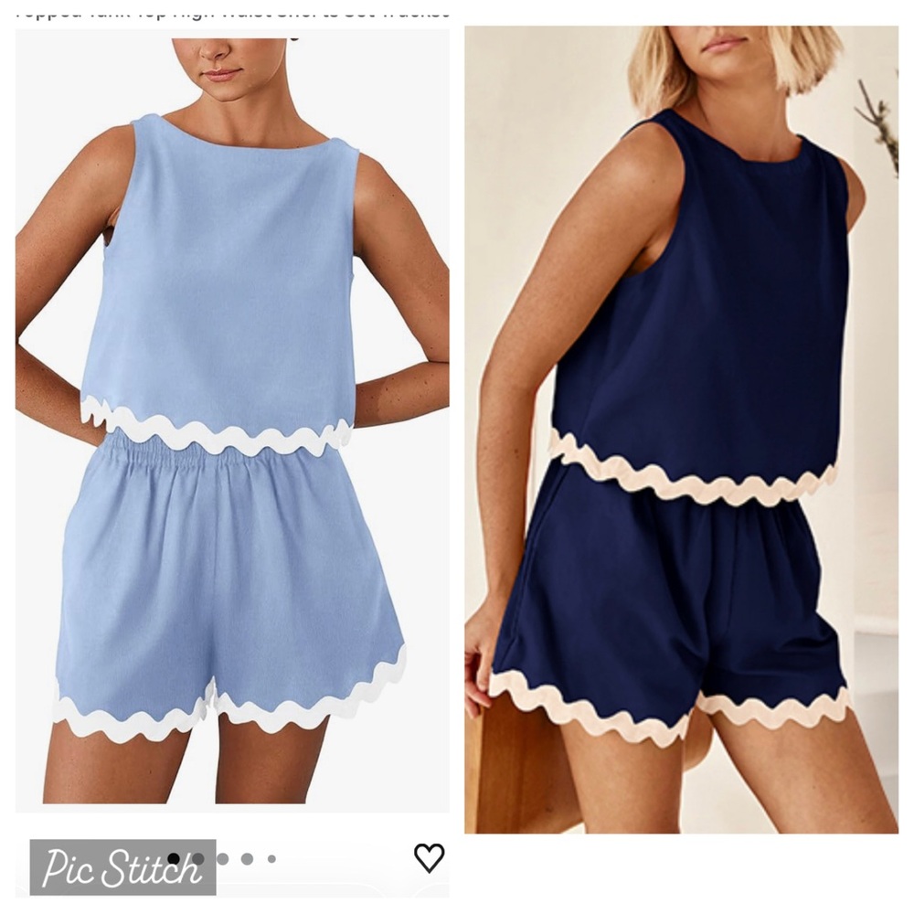 Matching set bundle- light blue & dark blue!